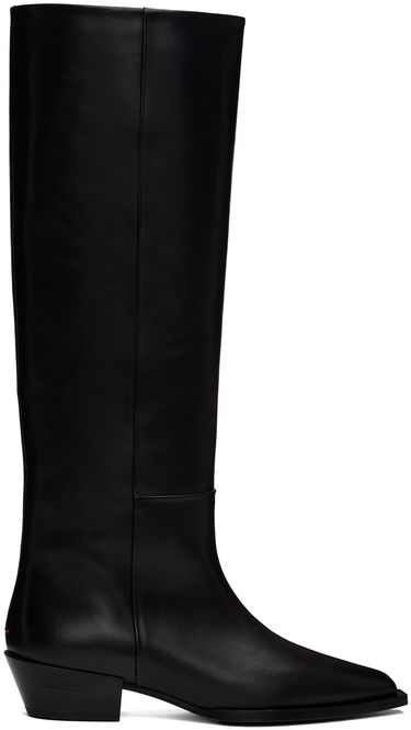 Oblečenie Aeyde Aeyde Arla Leather Cowboy Tall Boots Čierna | A11-KB-ARUP40CH116-FW24-800-001, 0