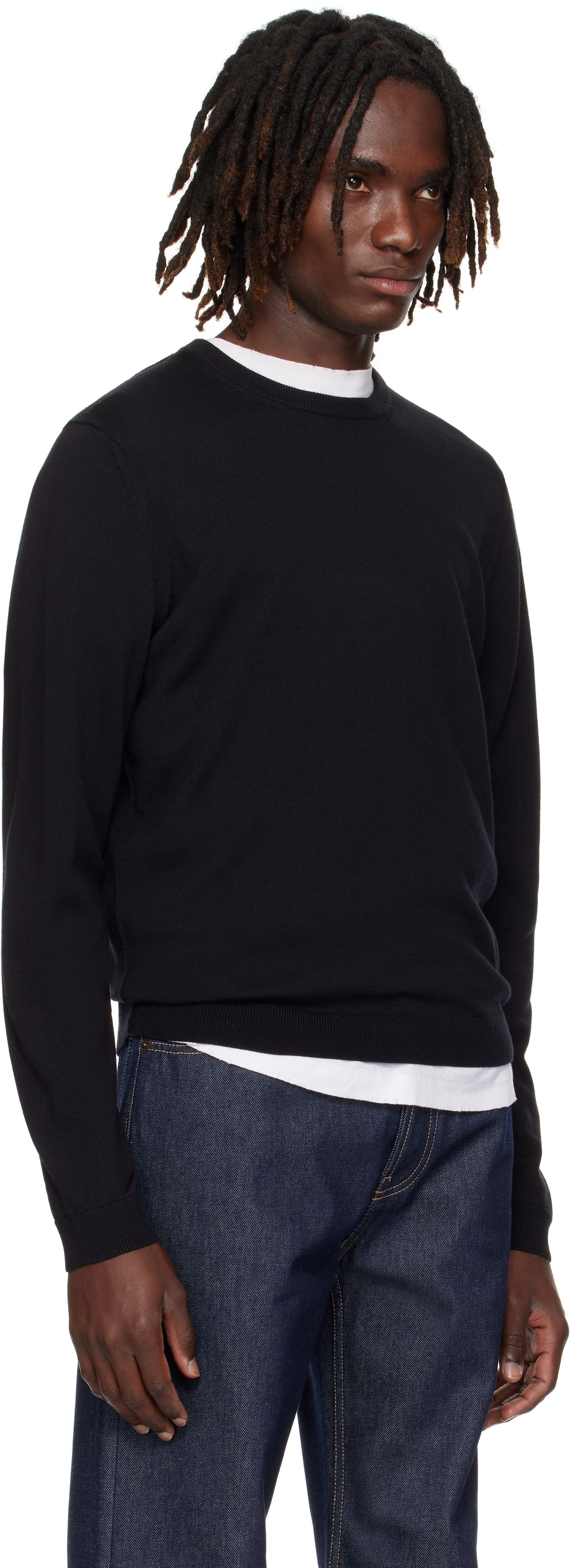 Sveter Acne Studios Acne Studios Wool Sweater Čierna | B60364-, 1