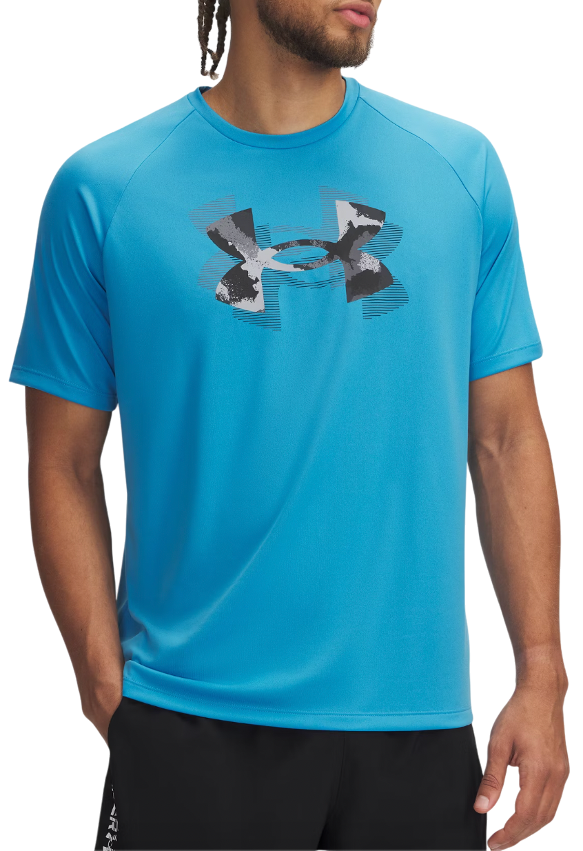 Tričko Under Armour Men's Tech Print Fill Short Sleeve T-Shirt Modrá | 1390208-452, 0