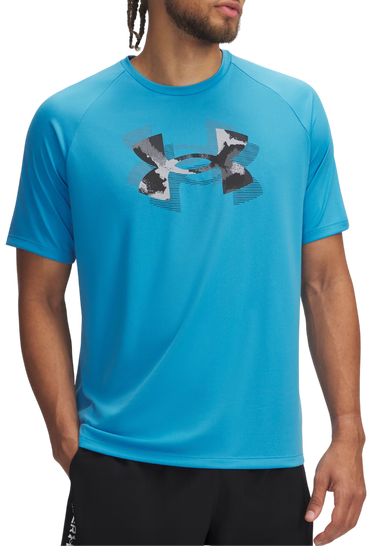 Tričko Under Armour Men's Tech Print Fill Short Sleeve T-Shirt Modrá | 1390208-452, 0