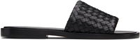 Bottega Veneta Elio Woven Leather Slides