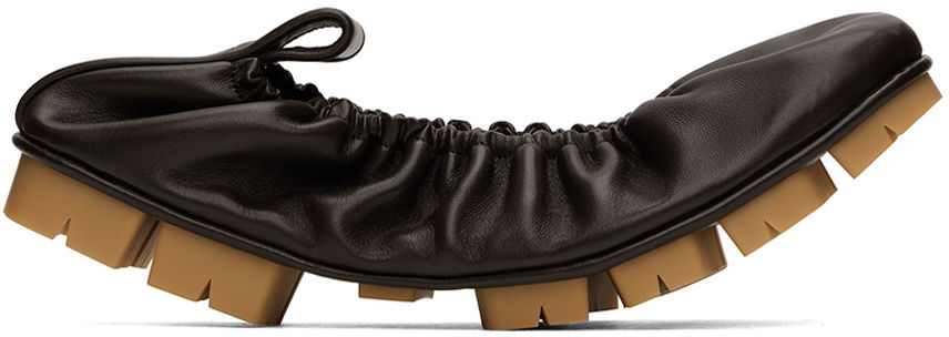 Tenisky a topánky Bottega Veneta Shore Ballerina Flats Hnedá | 796503 V4PS0, 0