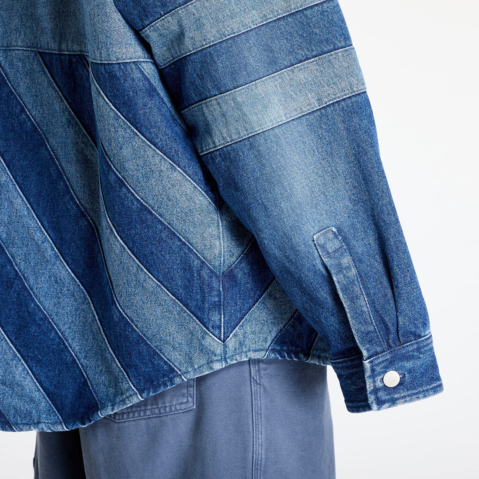 Patchwork Denim Shirt Oversize