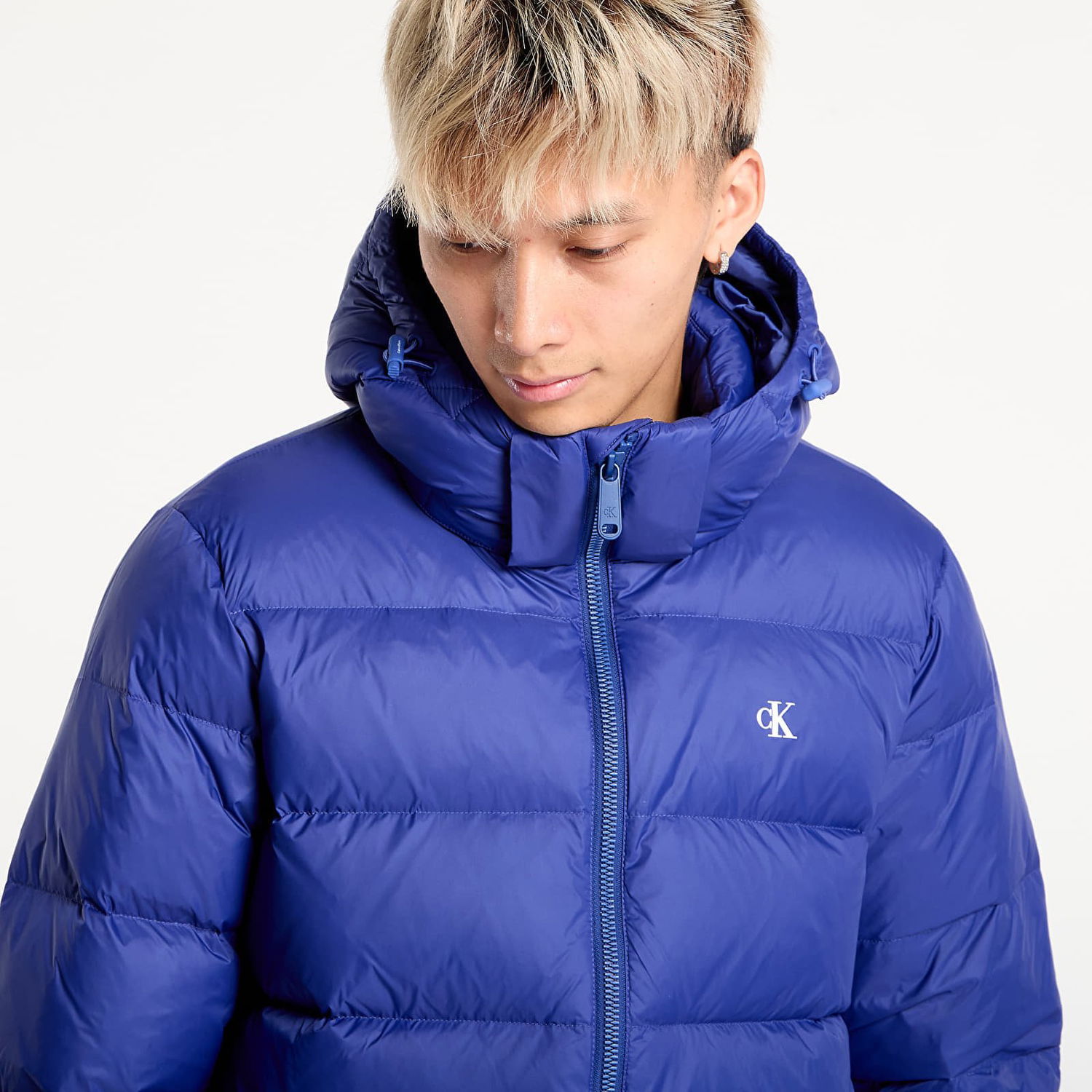 Prešívaná bunda CALVIN KLEIN Calvin Klein Jeans Ls Nylon Zip Off Hooded Jacket Modrá | LV04RC518G IZ4, 1