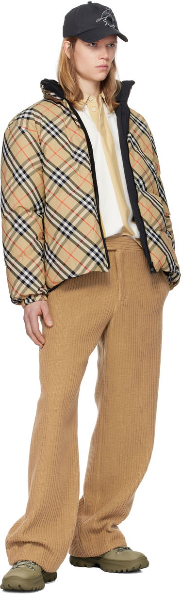 Prešívaná bunda Burberry Burberry Reversible Check Down Puffer Jacket Béžová | 8103931, 4