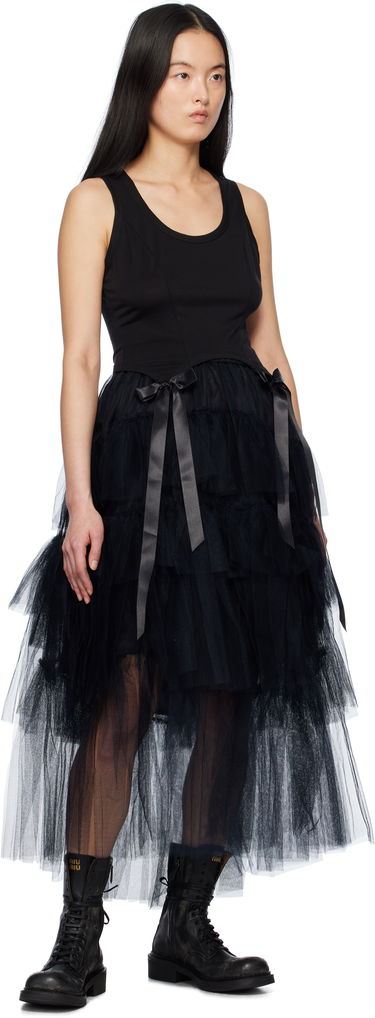 Tielko Simone Rocha Simone Rocha Bow Tail Tank Top Čierna | 5222 0571, 3