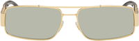 Greca Rectangular Double Bridge Sunglasses