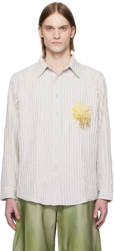 Košeľa Collina Strada Collina Strada Flower Drip Convention Shirt Biela | XX3690, 0