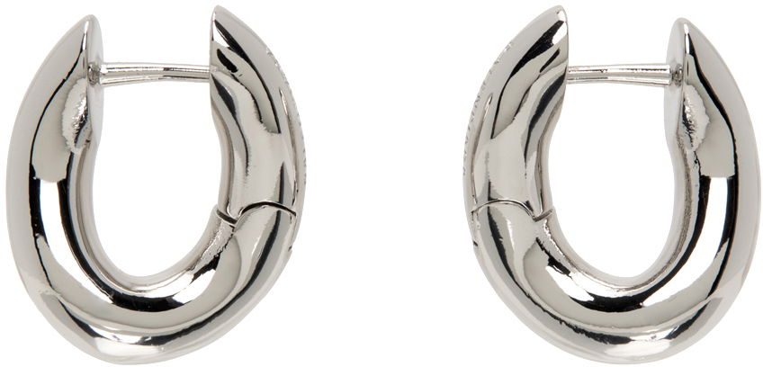 Náušnice Balenciaga Loop XXS Earrings Šedá | 656263 TZ99S, 0