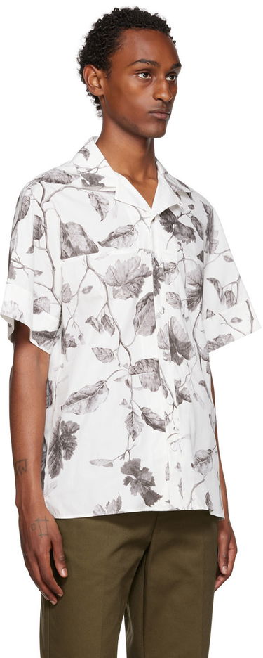 Košeľa Erdem Erdem Philip Leaf-Print Shirt Biela | MF22_503MLLWP PHILIP, 1