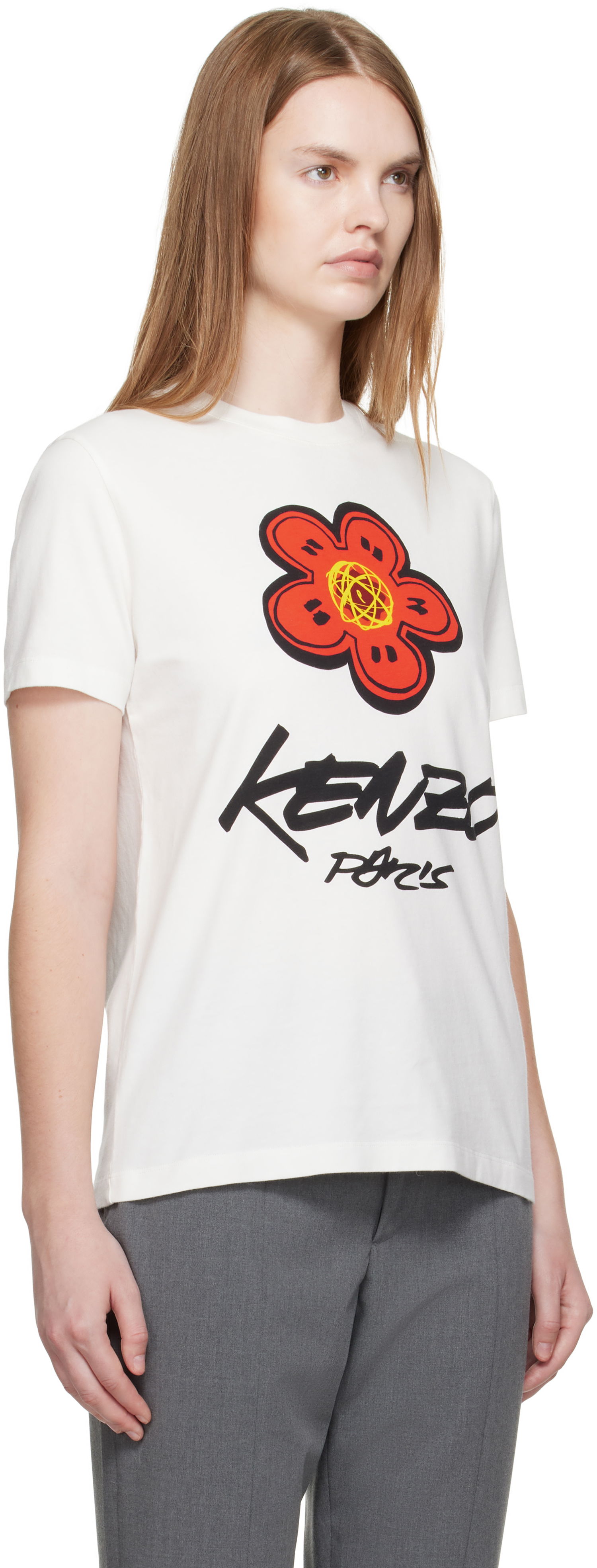 Tričko KENZO Kenzo Paris Futura 2000 Edition Loose T-Shirt Biela | FF62TS3564SG, 1