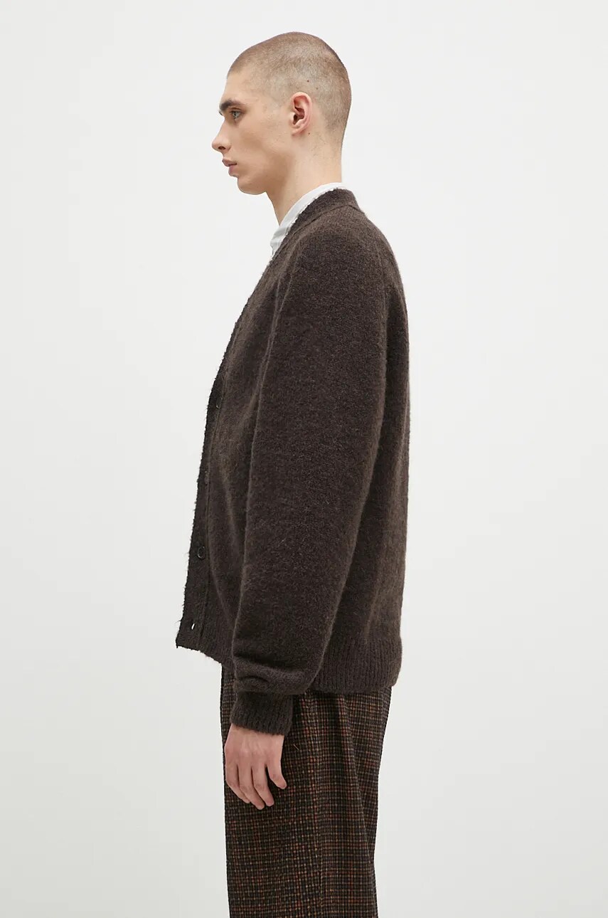Sveter Universal Works Universal Works Cardigan Hnedá | 31458.BROWN, 1