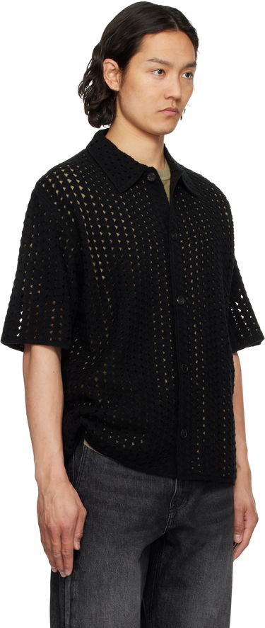 Košeľa Solid Homme Solid Homme Pointelle Short Sleeve Shirt Biela | S251KN52, 4