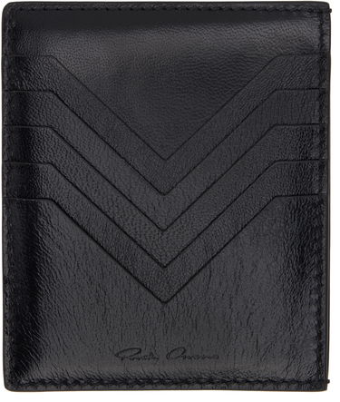 Peňaženka Rick Owens Rick Owens Hollywood Square Lamb Card Holder Čierna | RA01E0610 LBP, 0