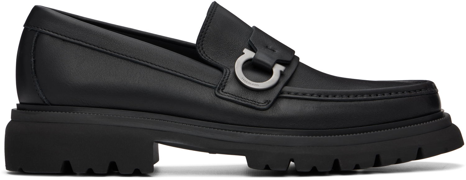 Tenisky a topánky FERRAGAMO Salvatore Ferragamo Gancini Ornament Loafers Čierna | 784452, 0