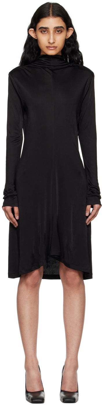 Šaty Helmut Lang Helmut Lang Cowl Neck Midi Dress Čierna | O05HW601, 0
