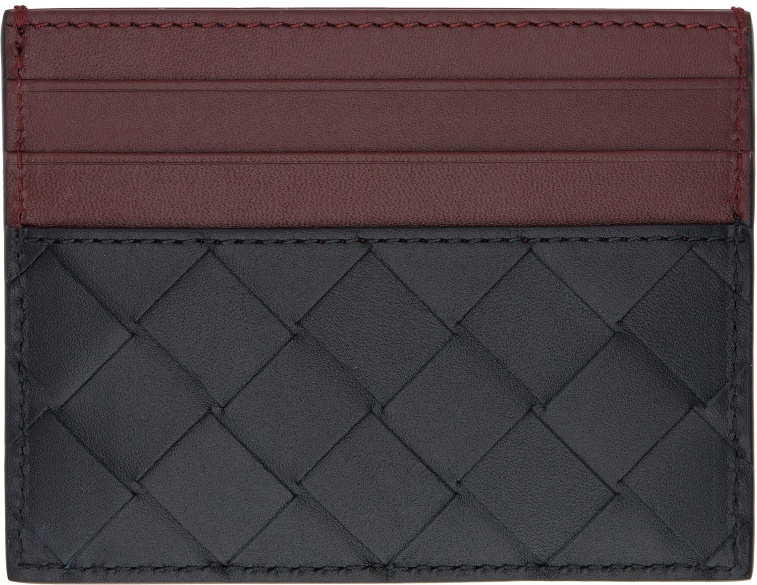 Peňaženka Bottega Veneta Intrecciato Leather Card Holder Čierna | 795612VCPQ51226, 0