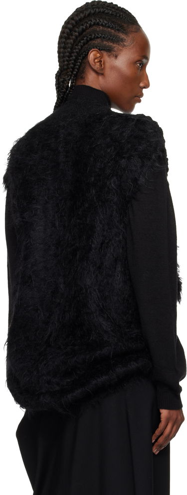 Vesta Junya Watanabe Junya Watanabe Patchwork V-Neck Sweater Vest Čierna | JP-N012-051-1, 2