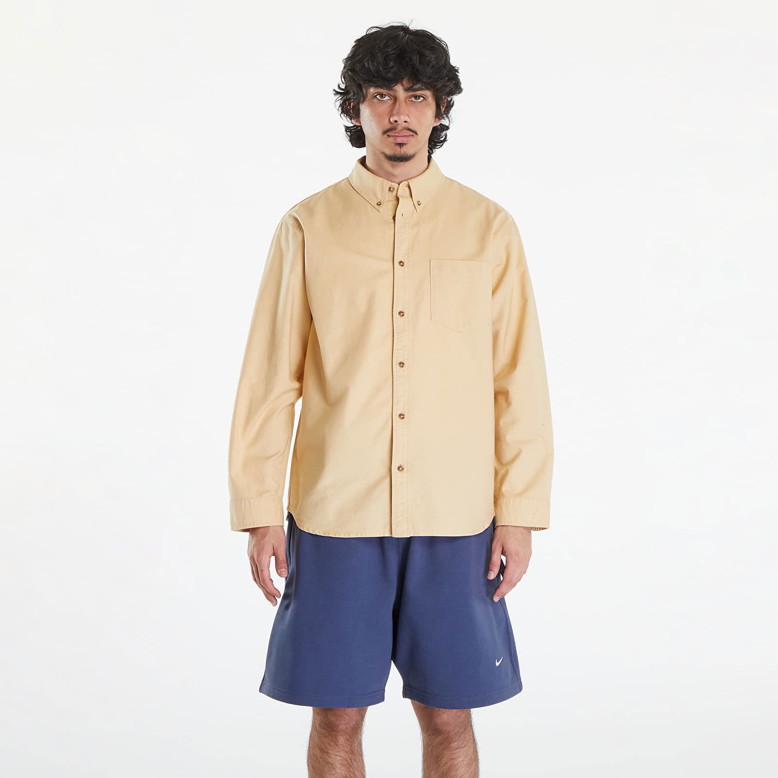 Life Long-Sleeve Oxford Button-Down Shirt Sesame/ Sesame/ Sesame