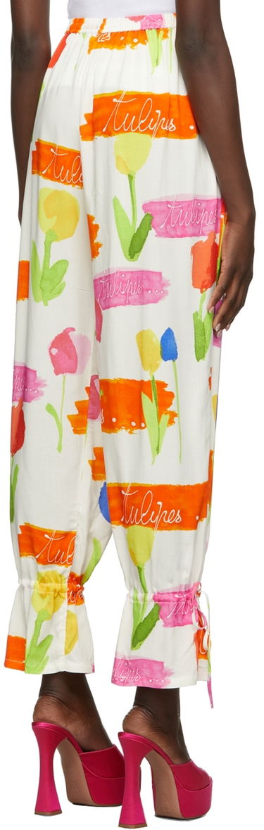 Nohavice Collina Strada Collina Strada Tulip Print Tie Cuff Trousers Rôznofarebný | XX6398 DEADSTOCK RAYON, 2