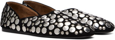 Tenisky a topánky Khaite Jane Studded Suede Ballerina Flats Čierna | F4059-970, 3