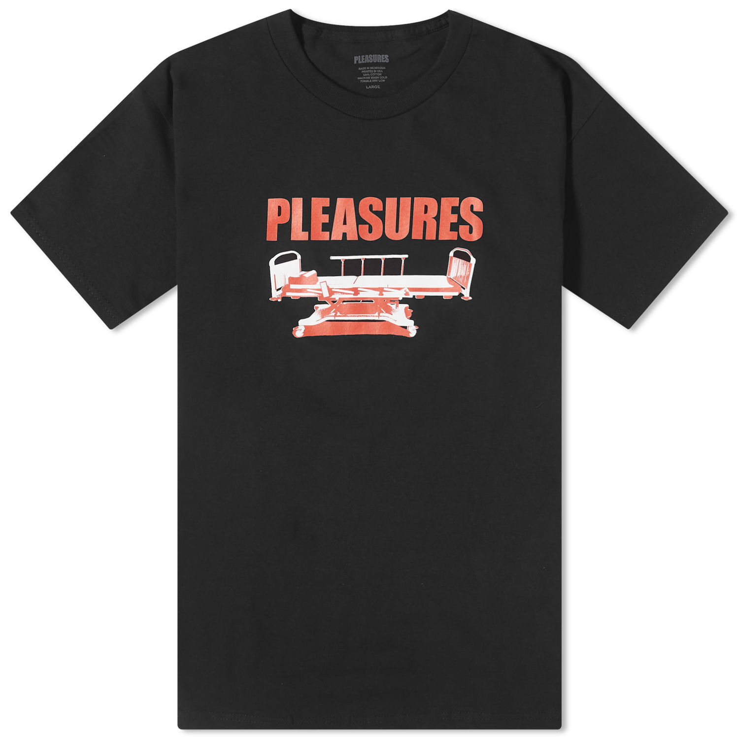 Tričko Pleasures Bed T-Shirt Čierna | P23F048-BLK, 0