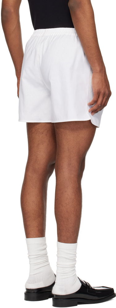 Boxerky Marine Serre Marine Serre Regenerated Linen Shorts Biela | USH002A UWOV0007, 2