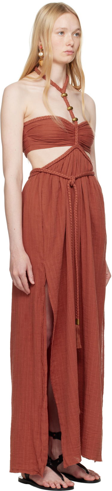 Šaty ISABEL MARANT Isabel Marant Justine Maxi Dress Červená | RO0782FA-C2J11I, 1