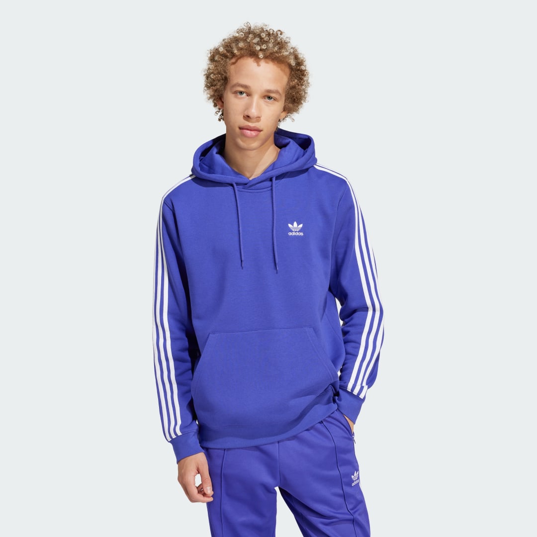 Mikina adidas Performance Men's Classics 3-Stripes Hoodie Modrá | IR9871, 0