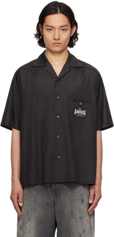 Košeľa Ambush AMBUSH Satin Short Sleeve Shirt Čierna | 12115311, 0