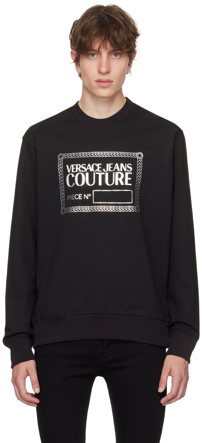 Mikina Versace Jeans Couture Piece Number Sweatshirt Čierna | E75GAIT11_ECF06T, 0