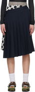 Charles Jeffrey LOVERBOY Waisted Pleated Asymmetrical Skort