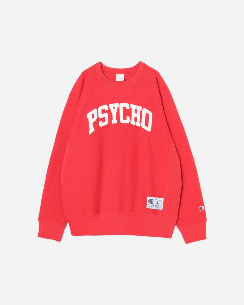 Mikina UNDERCOVER Psycho Print Crewneck Sweatshirt Červená | UC2E9801 001