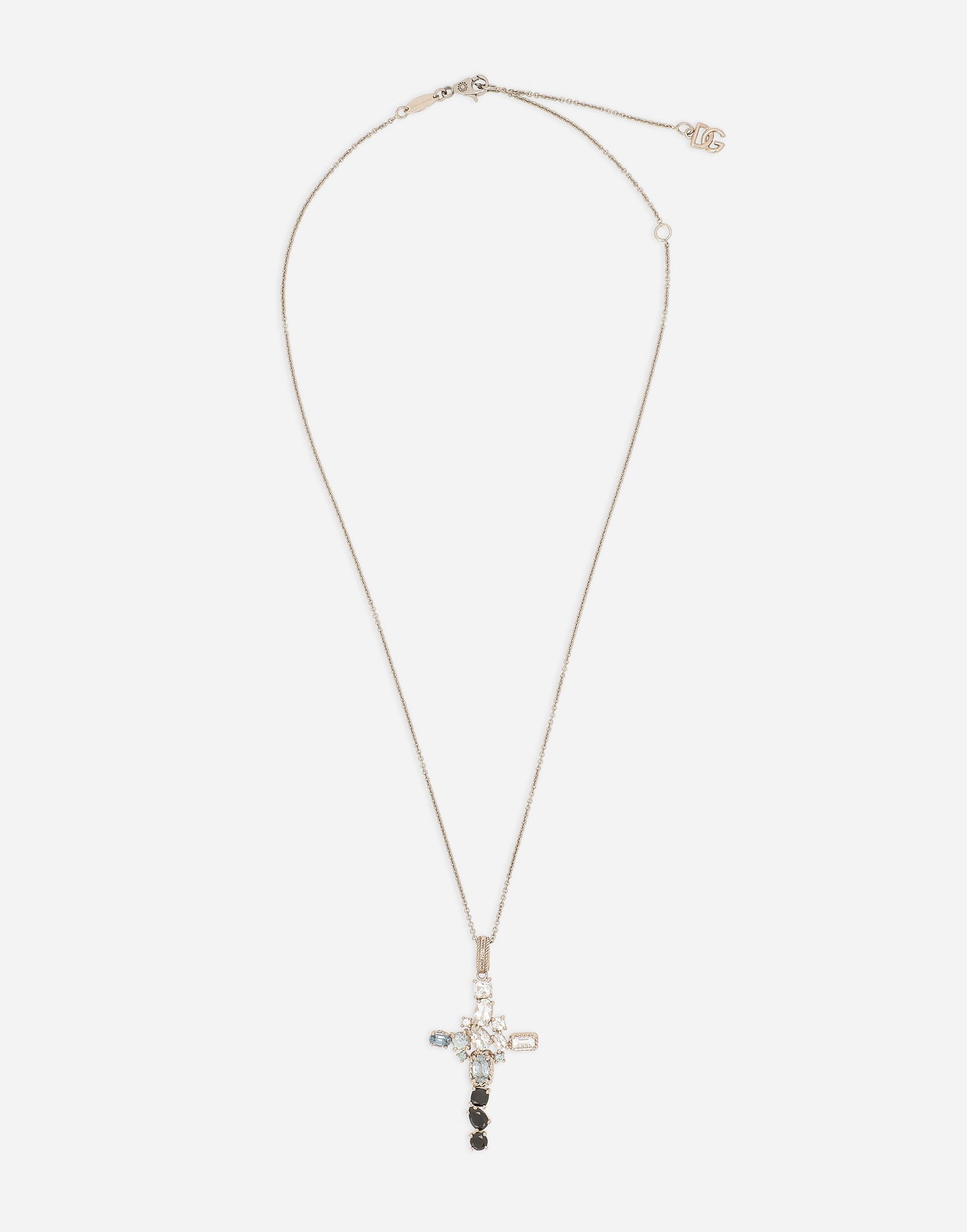 Náhrdelník Dolce & Gabbana Pendant With Grey And Black Spinels Metalická | WAQA1GWTSQS80001, 0