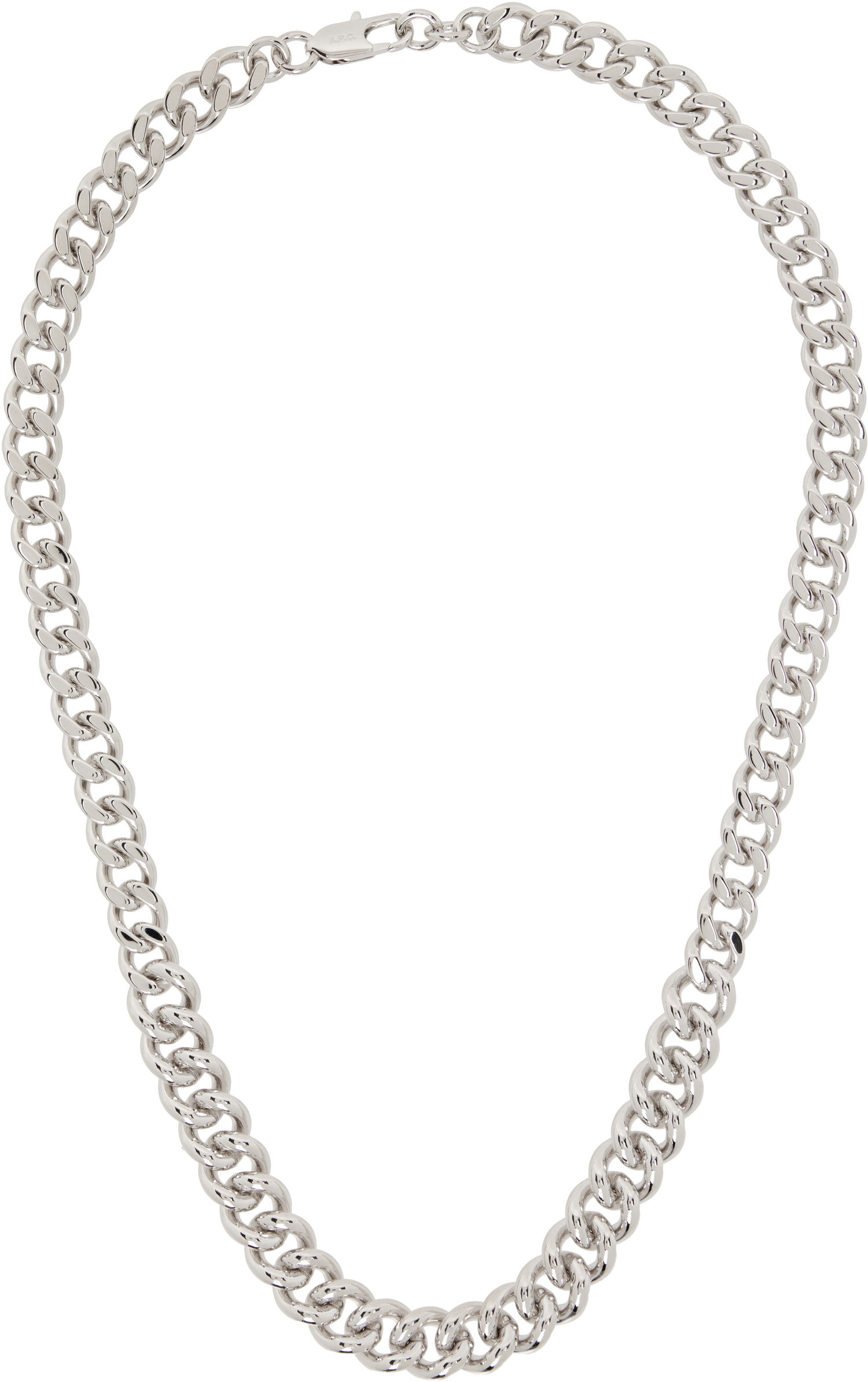 Náhrdelník A.P.C. A.P.C. Silver-Tone Maxi Chain Necklace Metalická | MEAEC-M70901, 1