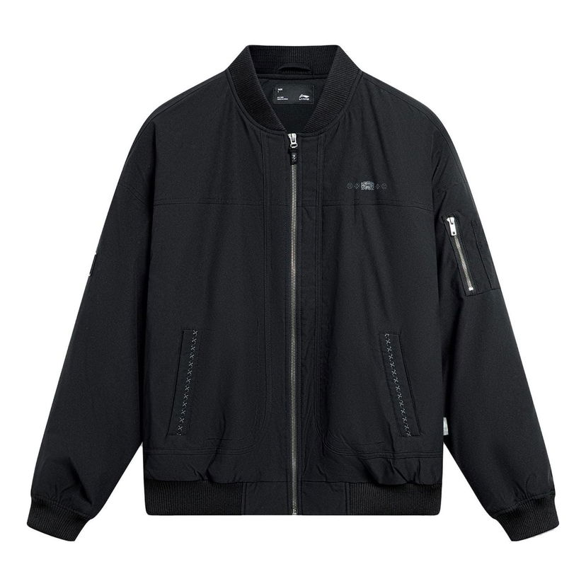Bomber bunda Li-Ning Culture Logo Bomber Jacket Čierna | AJMT095-2
