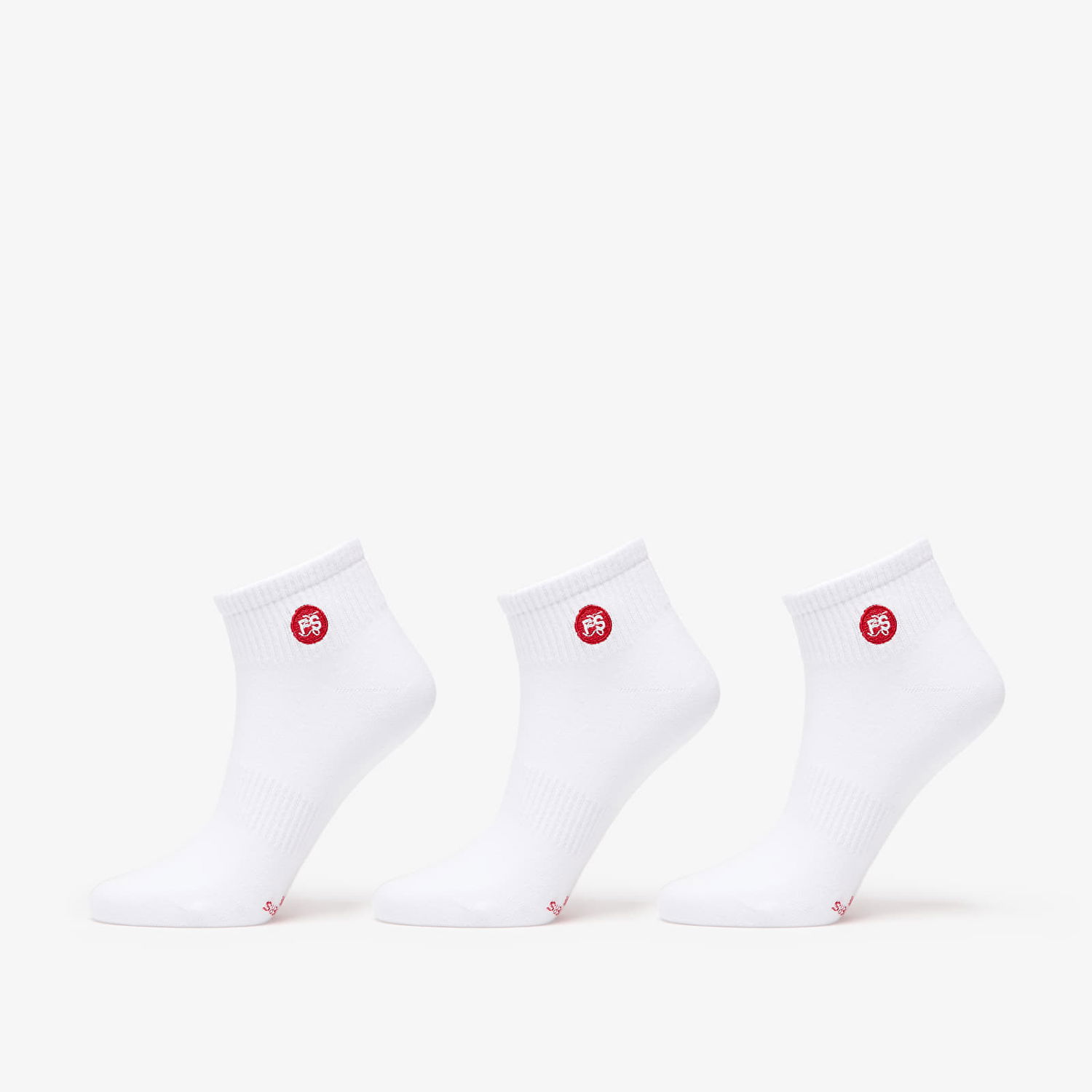Ponožky Footshop Ankle Socks 3-Pack White Biela | FTSHP_373, 0