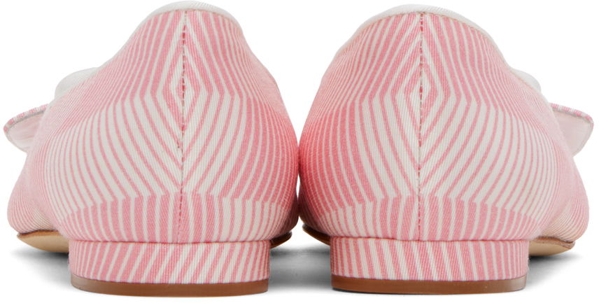 Doplnky Manolo Blahnik Manolo Blahnik Maysale Buckle Ballerina Flats Ružová | 124-2513-0003, 1
