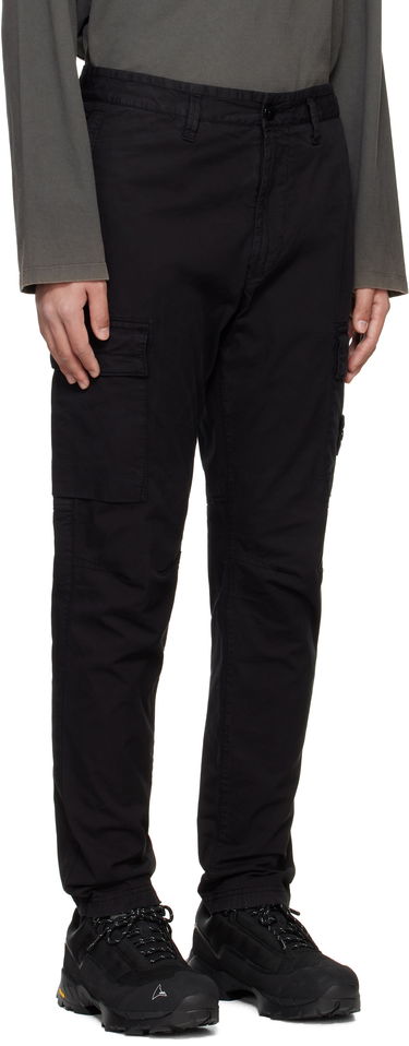 Cargo nohavice Stone Island Stone Island Supima Cotton Twill Stretch-TC Cargo Pants Čierna | K1S153100304S0010, 1