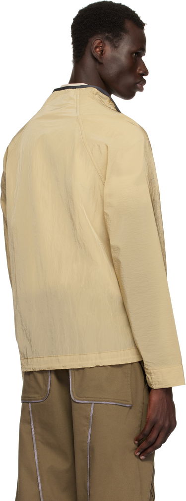 Vetrovka Ranra RANRA Ganga Shiny Nylon Track Jacket Béžová | AMSS25TR01562, 2