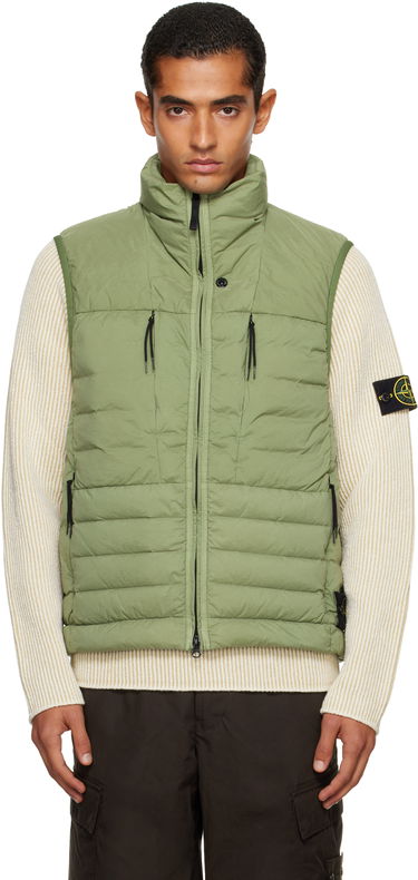 Vesta Stone Island Stone Island Seamless Tunnel Nylon Down-TC Vest Zelené | K2S15 G100004 S0183, 0