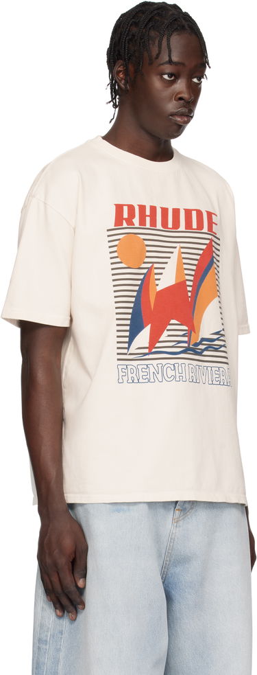 Tričko Rhude Rhude Poster Graphic T-Shirt Béžová | RHPS25TT10012, 1