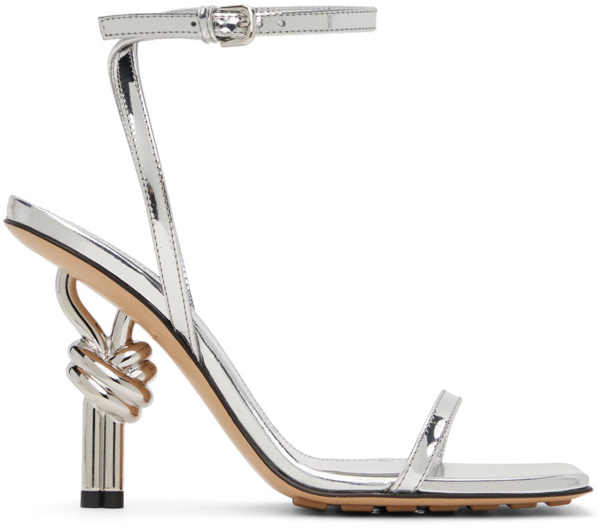 Doplnky Bottega Veneta Bottega Veneta Knot Heel Sandals Šedá | 775470 V3VO0, 0
