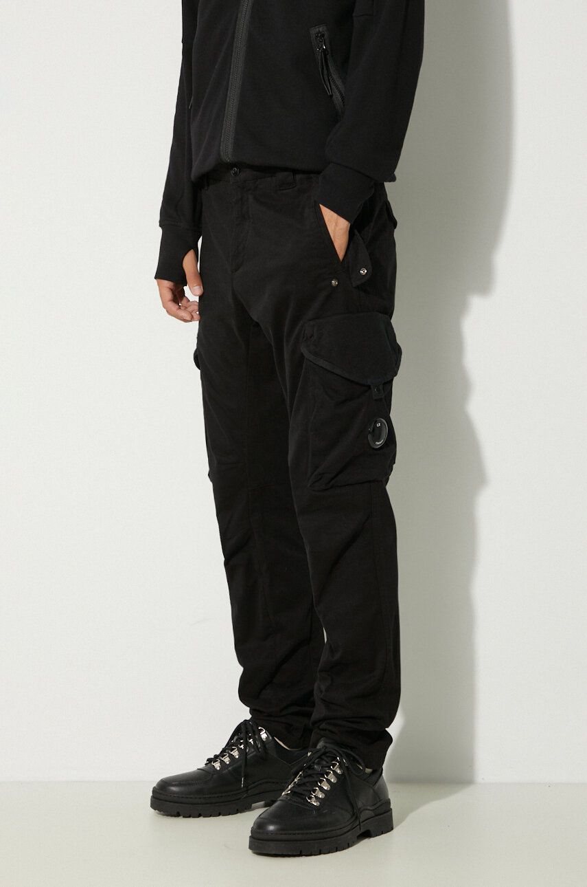 Cargo nohavice C.P. Company Cargo Pants Stretch Sateen Ergonomic Lens Čierna | 17CMPA058A005529G, 0