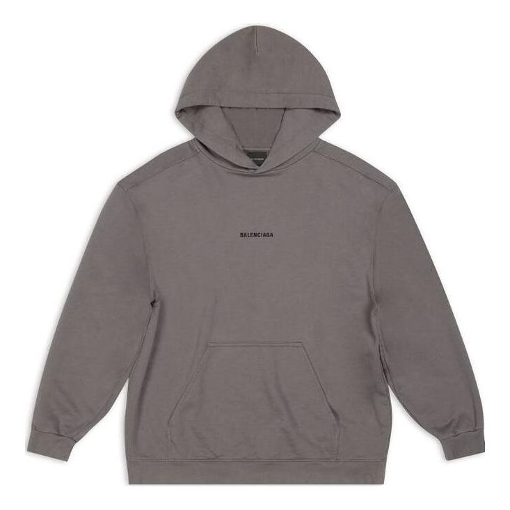 Mikina Balenciaga Balenciaga Back Hoodie Medium Fit Šedá | 600583TNVH11227