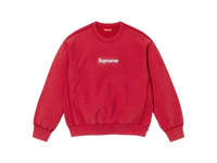 Washed Box Logo Crewneck Sweatshirt Size L