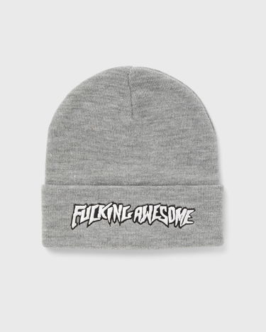 Kulicha Fucking Awesome Stamp Cuff Beanie Šedá | PN8273-GREY, 2