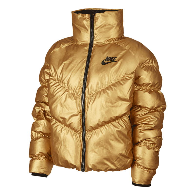 Prešívaná bunda Nike W NSW SYN FILL JKT STMT SHINE Metalická | BV3135-707