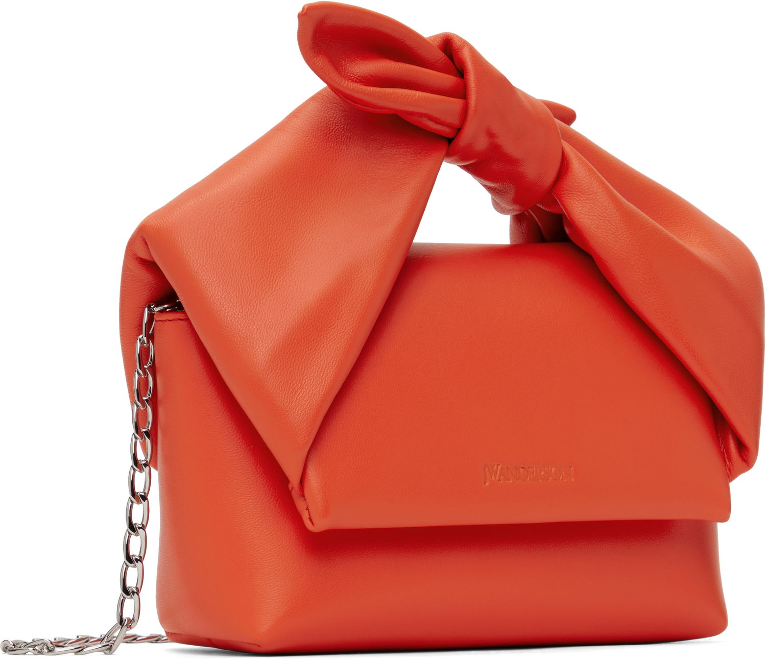 Taška cez rameno JW Anderson JW Anderson Small Bow Twister Top Handle Bag Oranžová | HB0699-LA0355, 1