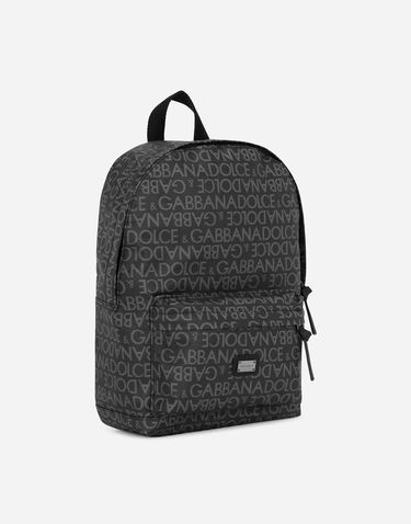 Batoh Dolce & Gabbana Dolce & Gabbana Coated Jacquard Backpack Čierna | EM0034AJ7058B969, 1